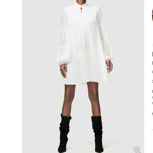 NWT FRAME Shirred Printed Mock Shift Dress - Picture 2 of 11